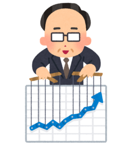 チャートを操るおじさん