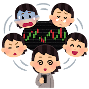 株式チャートを見る女性たち