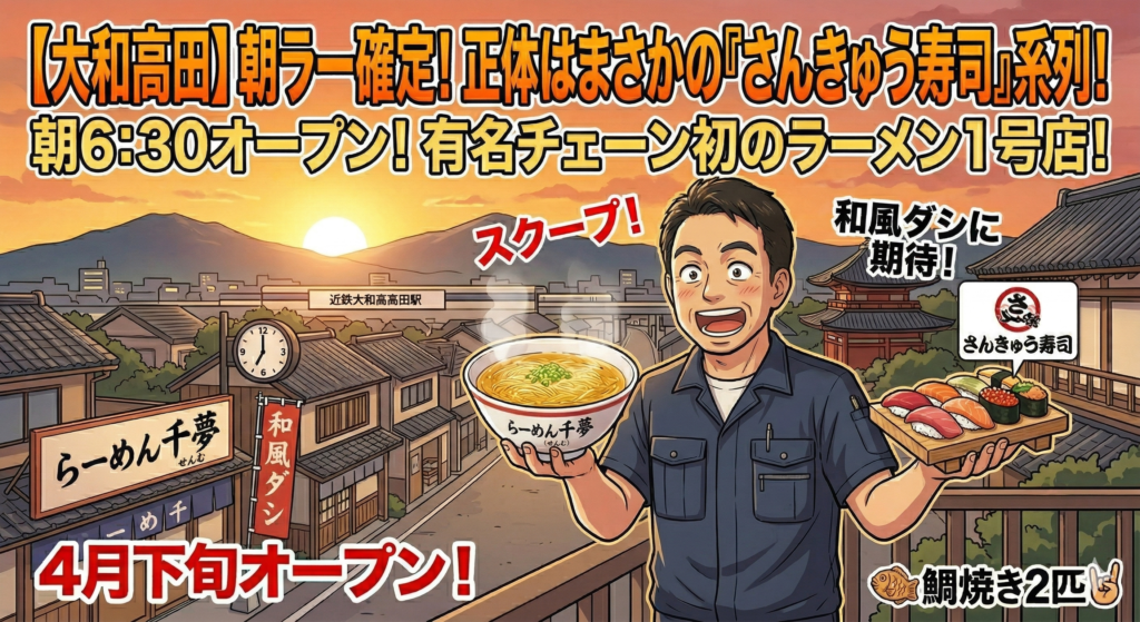 ラーメン　千夢　大和高田駅
